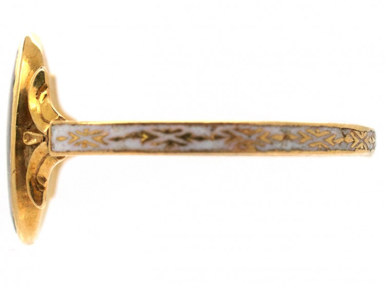 Georgian 18ct Gold Memorial Ring (Part of a Pair of Memorial Rings)