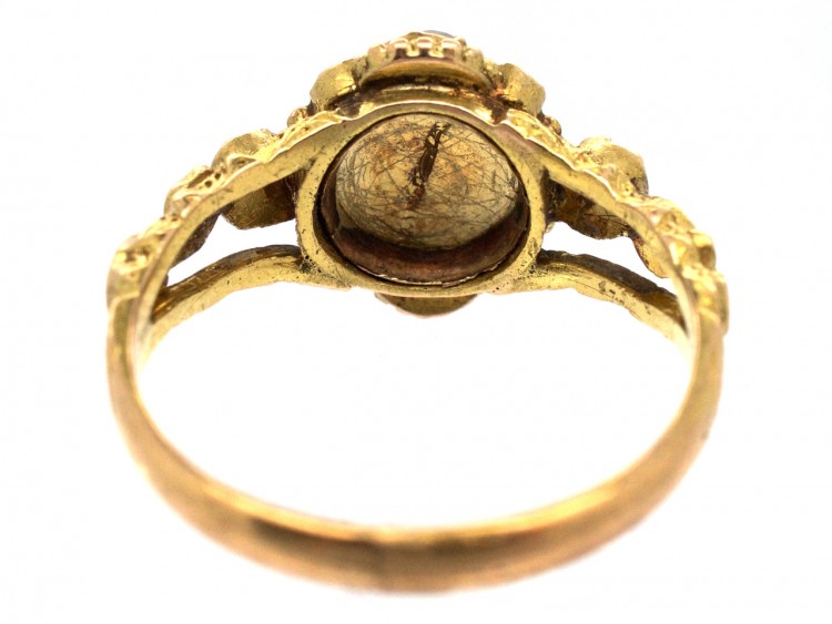 Regency 15ct Gold Emerald, Ruby & Topaz Cluster Ring