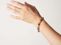 Edwardian 15ct Gold Amethyst & Pearl Bracelet