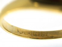 Edwardian 18ct Gold Five Stone Ruby & Diamond Ring