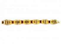 9ct Gold & Madeira Citrine 1960s Bracelet