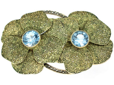 Theodor Farhner Silver & Marcasite Brooch