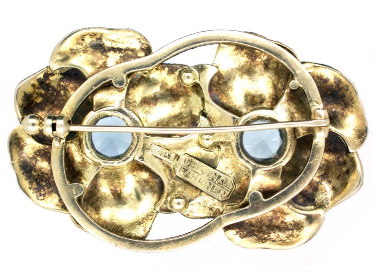 Theodor Farhner Silver & Marcasite Brooch