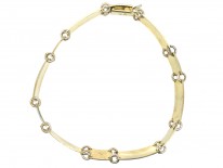 Silver ​& Green Enamel Norwegian Bracelet