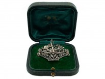 Italian 19th Century Diamond Set Flower Basket Giardinetti Brooch