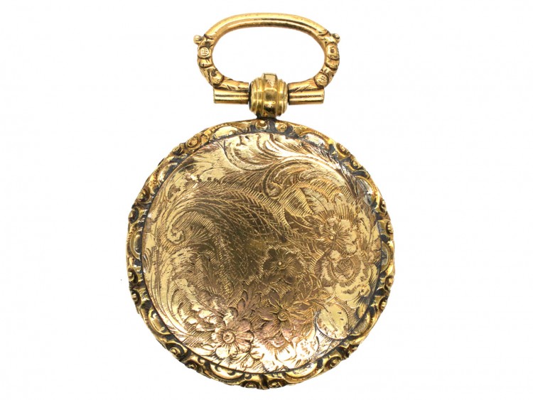 Georgian Pendant with a Sand Picture of a Church Within