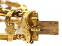 French 18ct Gold natural Pearl & Diamond Bracelet