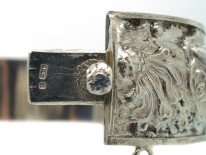 Repoussé Bangle with Flower Design