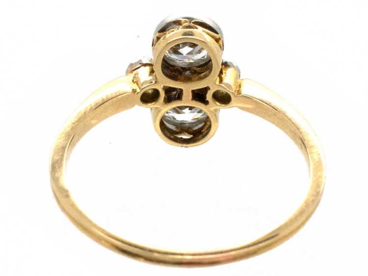 Art Deco Two Stone Diamond Ring