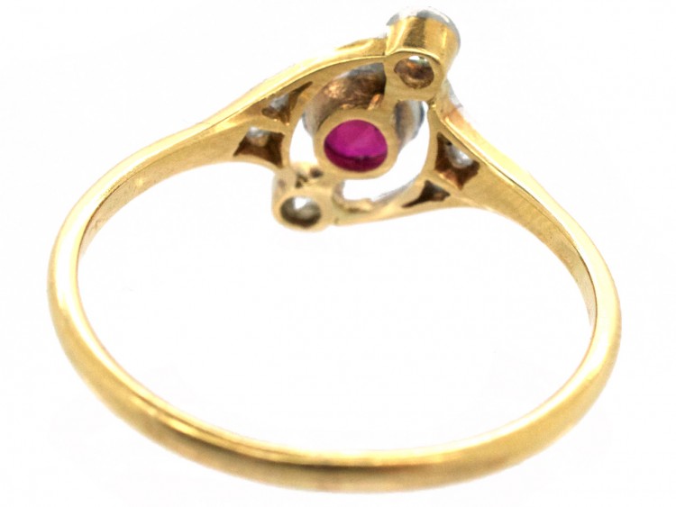 Edwardian Ruby & Diamond Ring