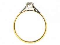 Diamond Solitaire Ring with Diamond Set Shoulders