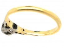 Diamond Solitaire Ring with Diamond Set Shoulders