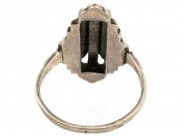 Art Deco Silver & Marcasite Ring