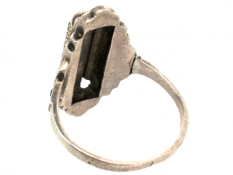 Art Deco Silver & Marcasite Ring