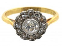Edwardian Diamond Cluster Ring