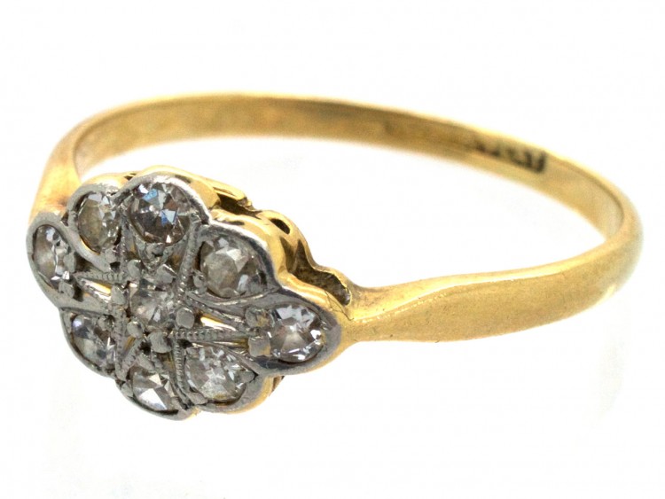 Edwardian Diamond Cluster Ring