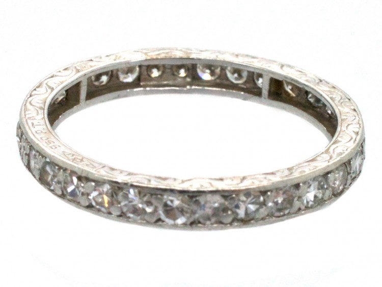 Art Deco Platinum & Diamond Eternity Ring