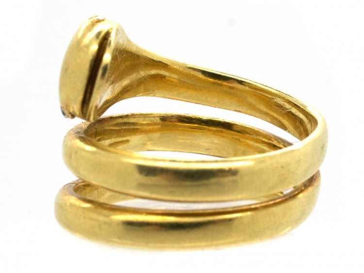 Victorian 18ct Gold Coily Snake Ring