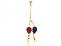 Georgian Gold Keys to Your Heart Miniature Pendant