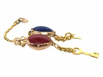 Georgian Gold Keys to Your Heart Miniature Pendant