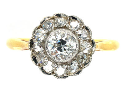 Edwardian Diamond Cluster Ring