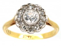 Edwardian Diamond Cluster Ring