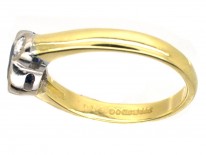 18ct Gold Sapphire & Diamond Three Stone Ring