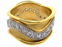 1970s 18ct Gold & Diamond Ring by De Vroomen