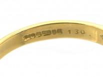 18ct Gold Sapphire & Diamond Three Stone Ring