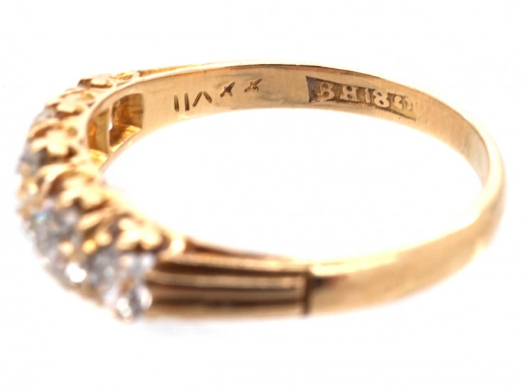 Victorian 18ct Gold Five Stone Ring