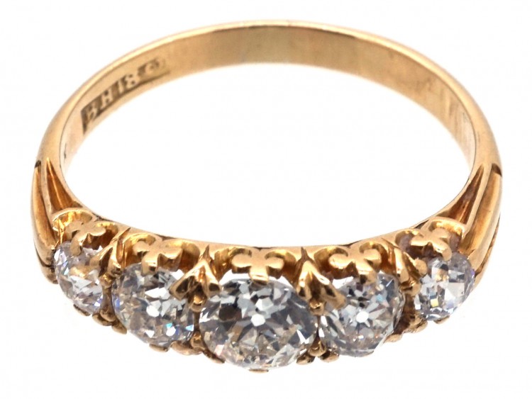 Victorian 18ct Gold Five Stone Ring