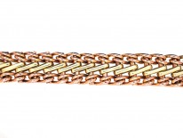 French 18ct Two Colour Gold Bracelet
