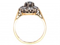 Edwardian 18ct Gold & Diamond Cluster Ring