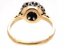 Edwardian 18ct Gold & Diamond Cluster Ring
