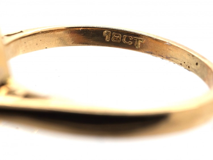 Edwardian 18ct Gold & Diamond Cluster Ring