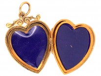 Edwardian 9ct Back & Front Heart Shaped Locket
