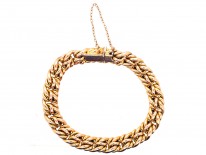 Edwardian 15ct Gold Woven Style Bracelet