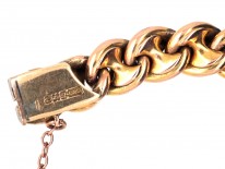 Edwardian 15ct Gold Close Link Bracelet