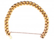 Edwardian 15ct Gold Close Link Bracelet