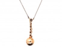 Pearl & Diamond Pendant on Chain