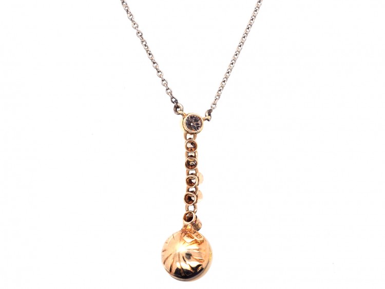 Pearl & Diamond Pendant on Chain