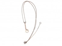 Pearl & Diamond Pendant on Chain