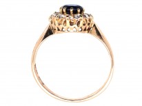Sapphire & Diamond Cluster Ring