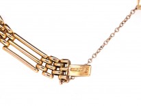 Edwardian 9ct Gold Gate Bracelet
