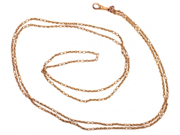 9ct Gold Victorian Guard Chain