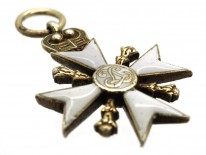 Silver Gilt Maltese Cross Charm