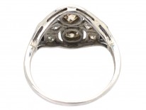 Art Deco Diamond & Sapphire Ring