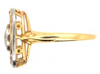 Art Deco Diamond & Ruby Square Ring