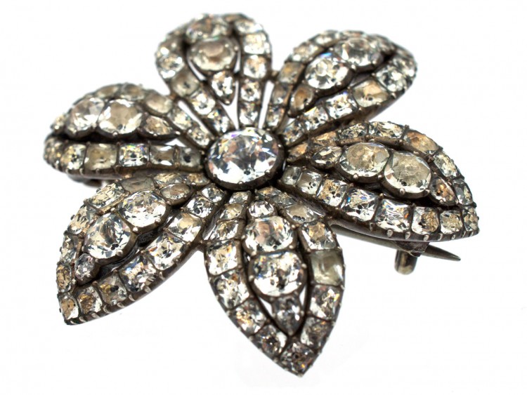 Silver & Paste Georgian Brooch