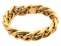 Edwardian 18ct Gold Woven Bracelet